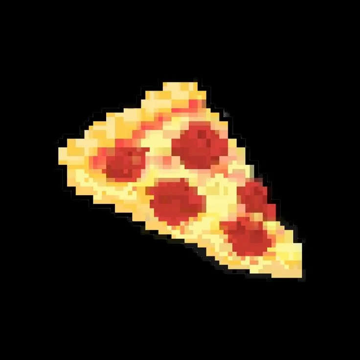 Bitcoin Pizza Pixel Art